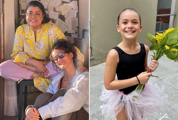 Preta Gil e a neta, Sol de Maria por Reprodução