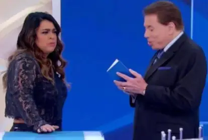 Preta Gil e Silvio Santos por Reprodução