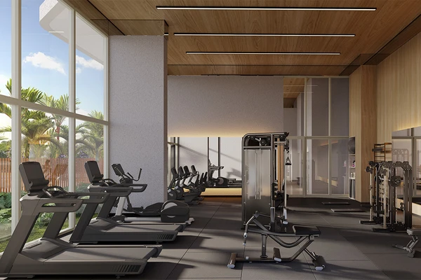 Legendas nas próprias fotos, com 2 ajustes:  - Embasamento - ⁠Piscina - ⁠Academia (na foto está fitness) - ⁠Living - ⁠Fachada (na foto está varanda)