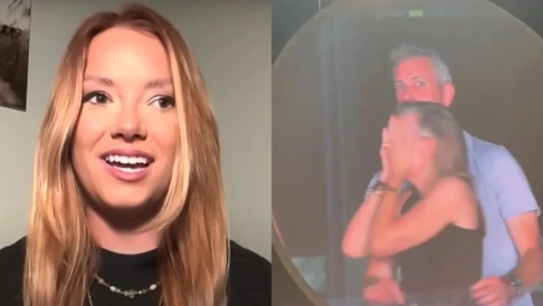 Grace contou que esperava que seu rosto aparecesse na brincadeira de "kiss cam" por Reprodução/Youtube/This Morning