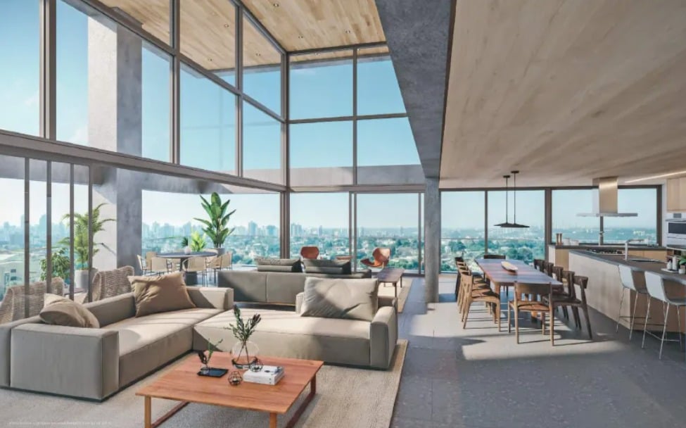 Um apartamento de 209 m² e 2 quartos no Jardim Europa, um dos bairros mais nobres de São Paulo, pode custa cerca de R$ 3,4 milhões por Repordução/Zapimóveis/ Pmztec