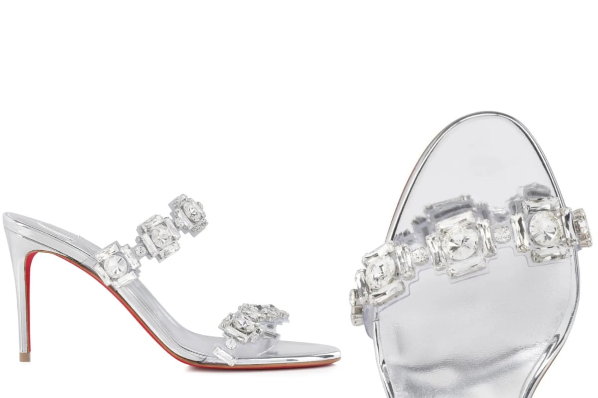 Uma sandália Just Jewel da marca Christian Louboutin custa em torno de R$ 17,2 mil por Reprodução/Farfetch