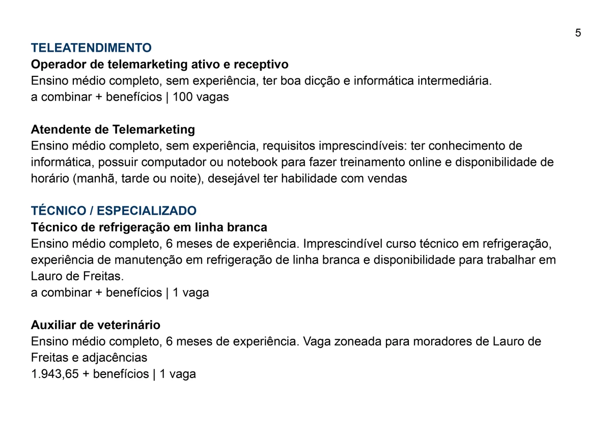 Vagas do SIMM por Reprodução