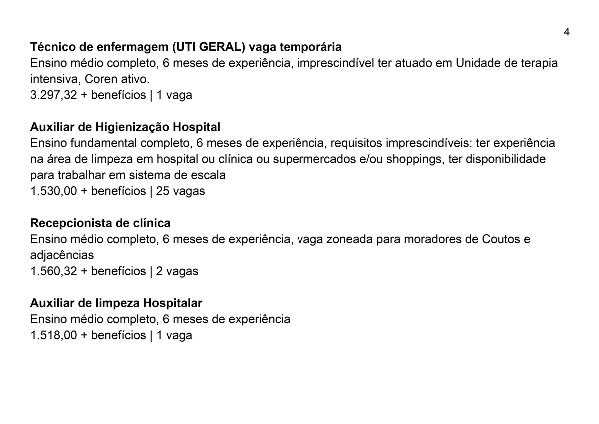 Vagas do SIMM por Reprodução