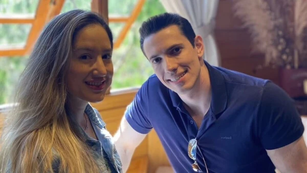 Larissa Rodrigues e Luiz Antonio Garnica por Reprodução