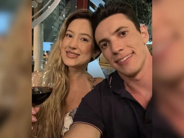 Larissa Rodrigues e Luiz Antonio Garnica por Reprodução