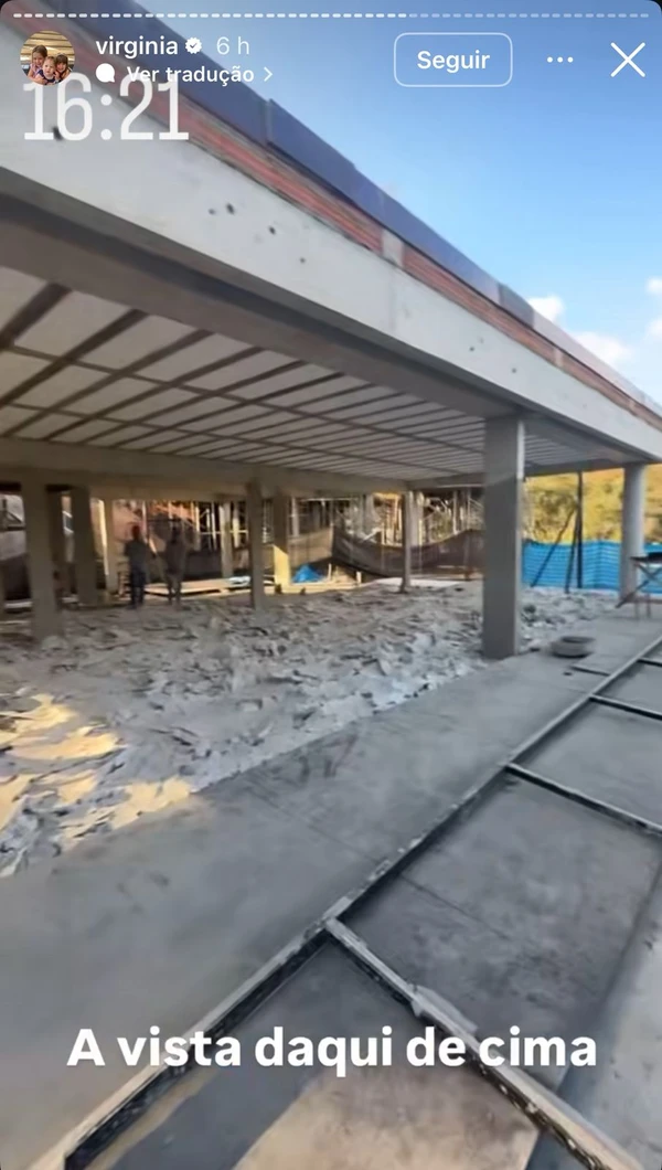 Obras de Virginia em condomínio de luxo ocupam dois lotes por Reprodução / Redes Sociais