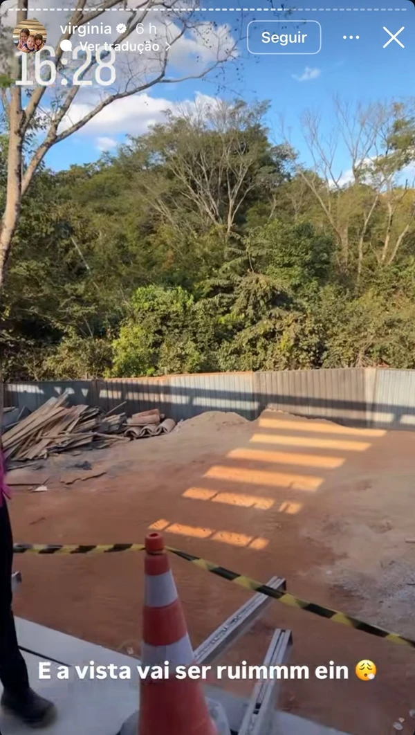 Obras de Virginia em condomínio de luxo ocupam dois lotes por Reprodução / Redes Sociais