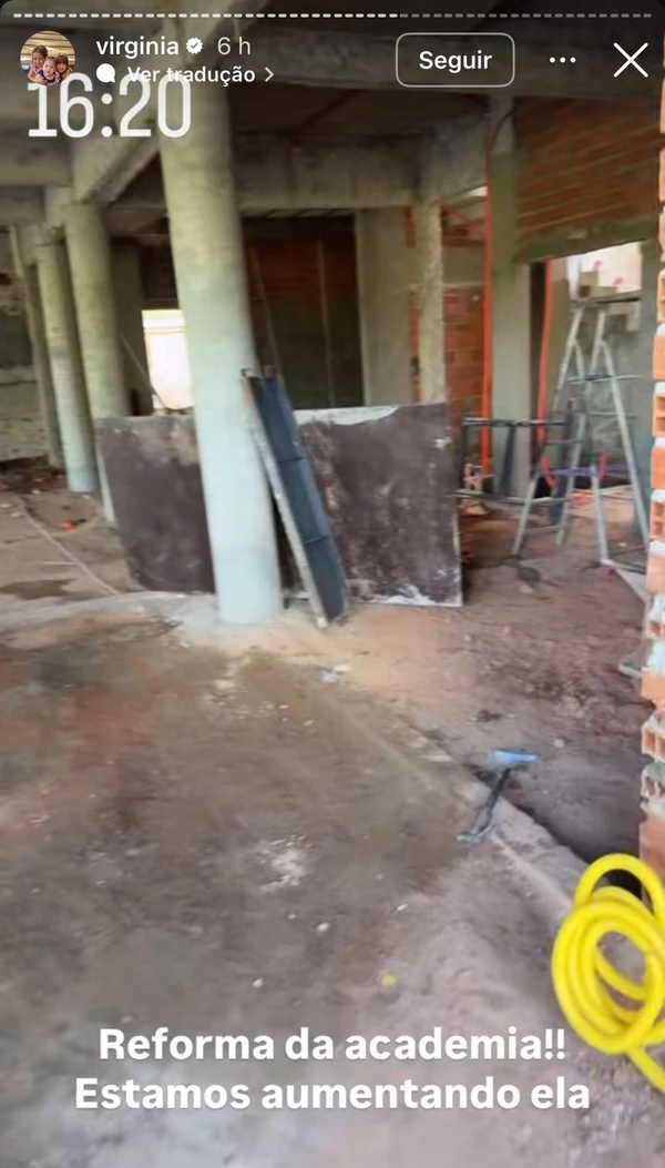 Obras de Virginia em condomínio de luxo ocupam dois lotes por Reprodução / Redes Sociais