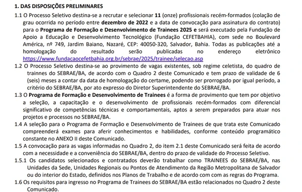 Sebrae abre vagas com salários de até R$ 6 mil em cinco cidades baianas por Sebrae 