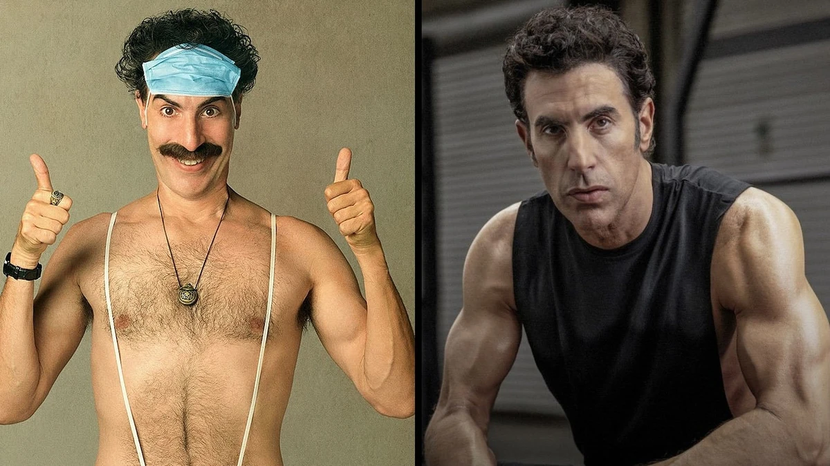 Ator de 'Borat' mostra mudança de visual para viver vilão da Marvel por Reprodução/Men's Fitness
