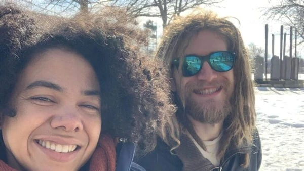 Bruno Ciocler, filho de Caco Ciocler, e a esposa  por Reprodução/Instagram