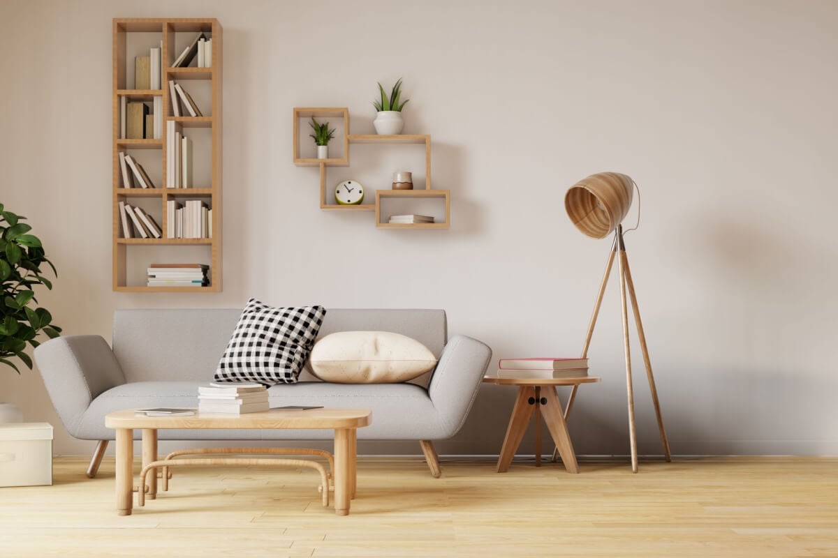 O uso da madeira na decoração pode ser adaptado de forma minimalista (Imagem: pn28 | Shutterstock)