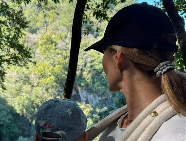 Gisele Bündchen e filho de cinco meses