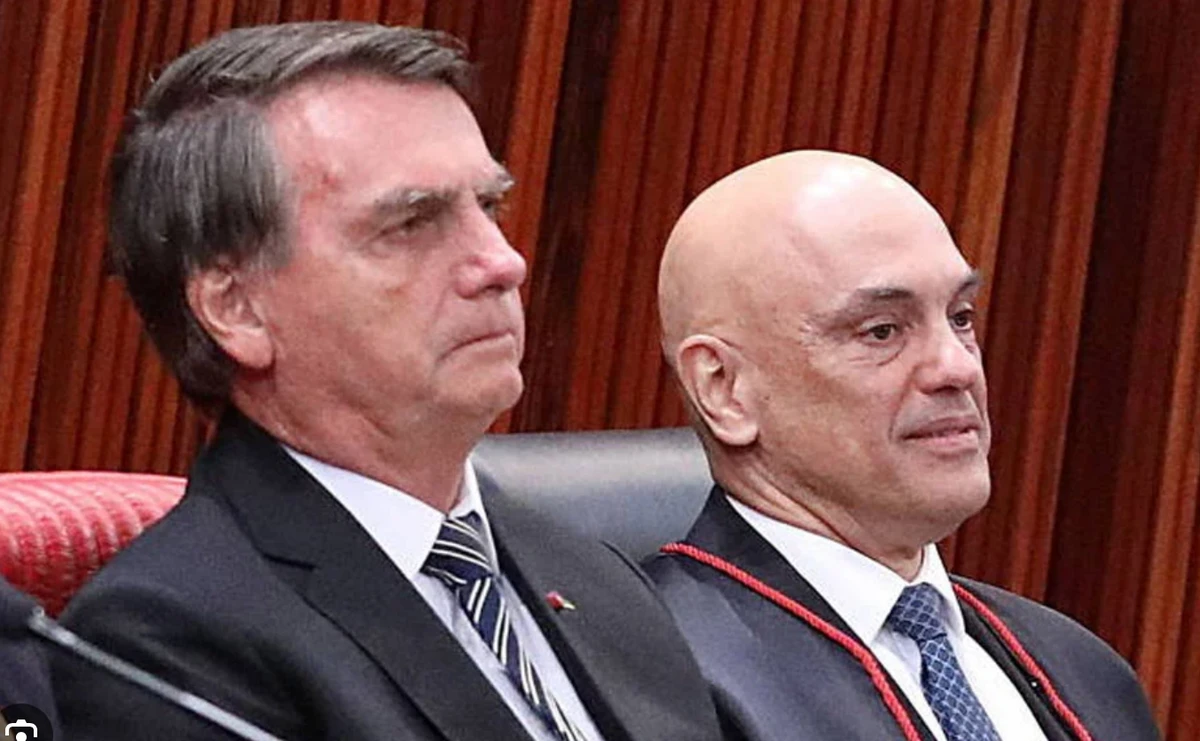 Jair Bolsonaro e Alexandre de Moraes