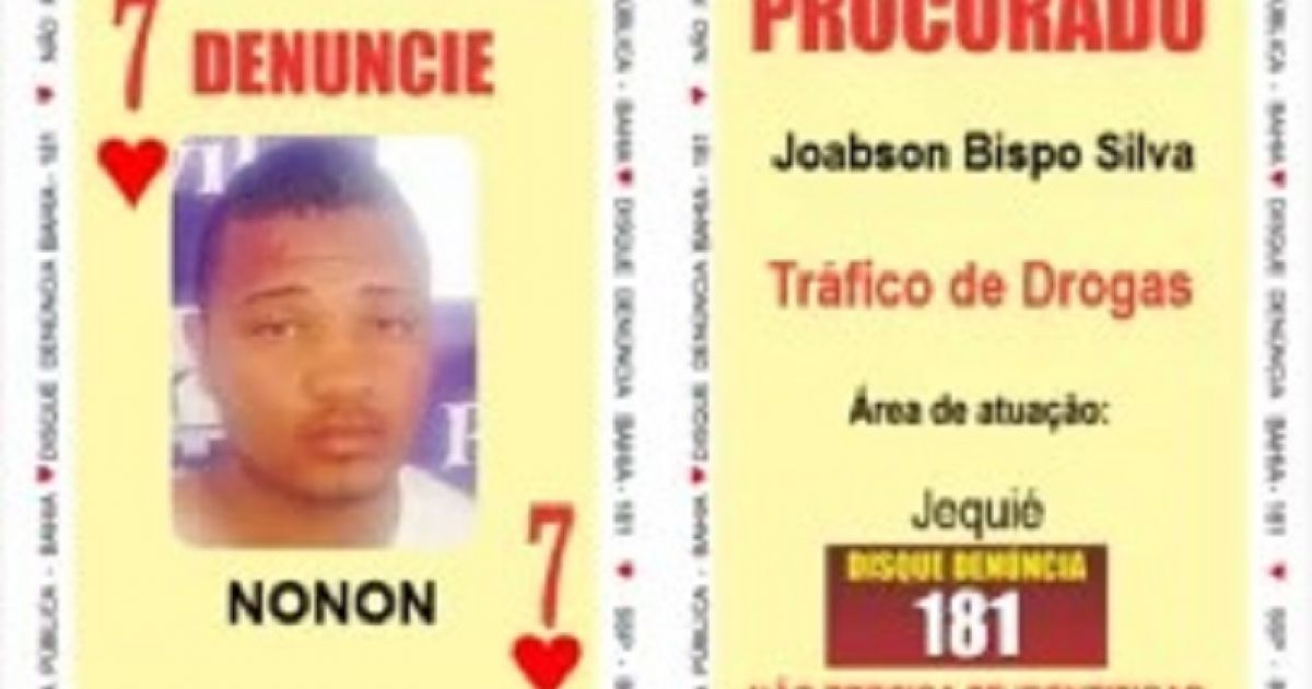 Nonon, que saiu do CV para o PCC, integrou o Baralho do Crime  por Reprodução