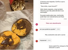 Imagem - Cliente recebe hambúrguer do McDonald's sem carne e loja não substitui: 'Impossível'