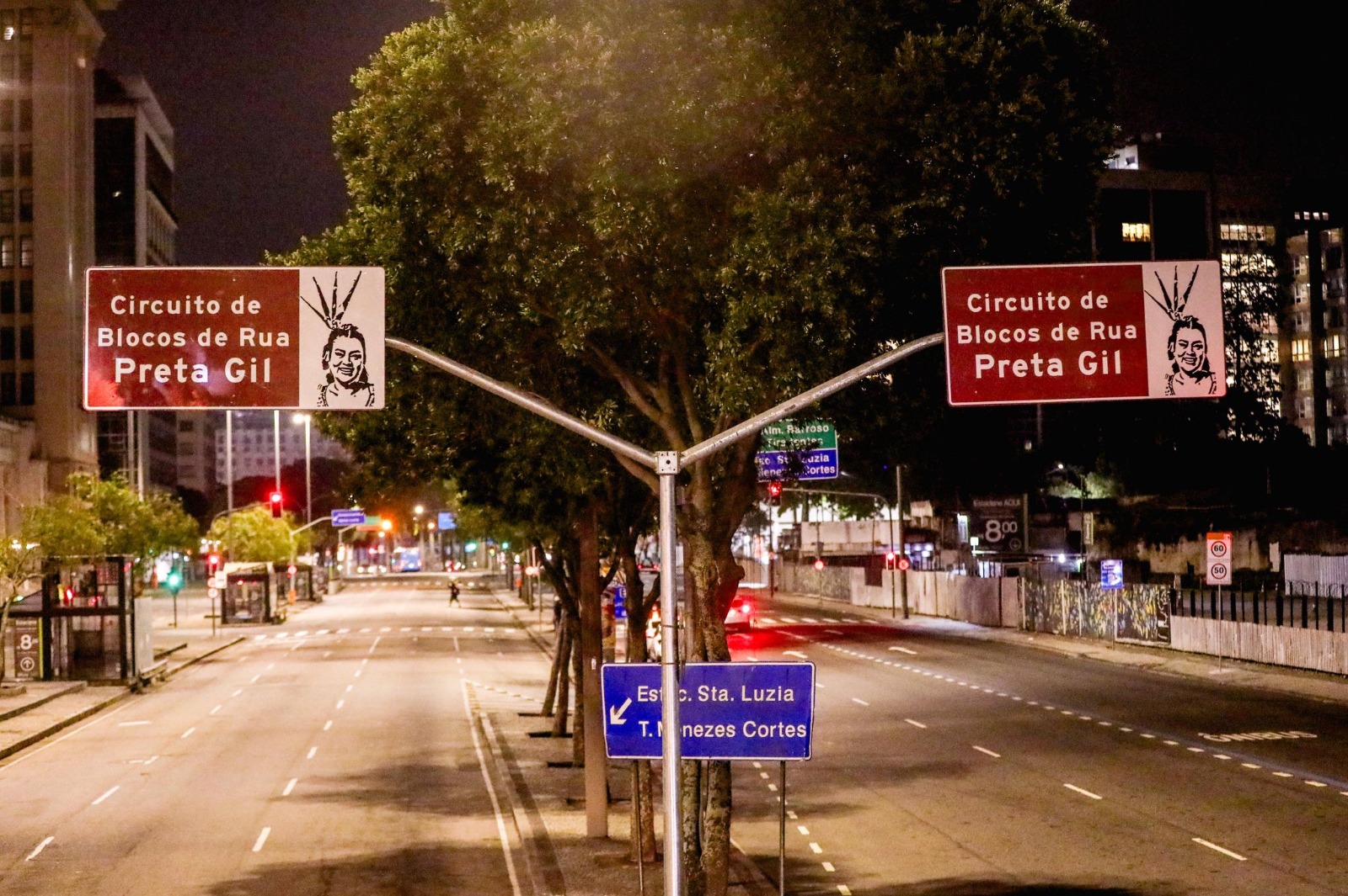 Placas instaladas em homenagem a Preta Gil em circuito batizado com seu nome no Rio de Janeiro por Reprodução/X