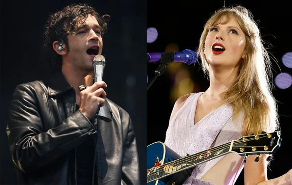 Taylor Swift e Matty Healy por Reprodução
