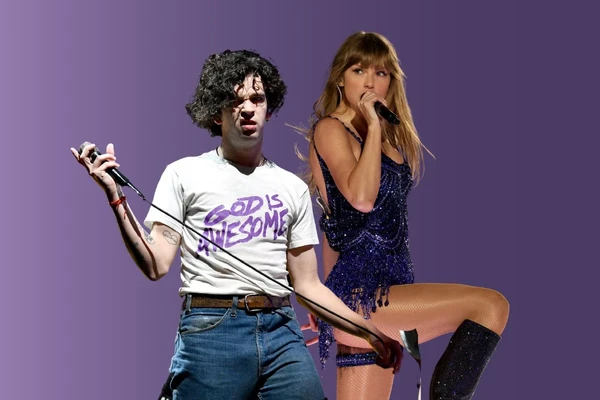 Taylor Swift e Matty Healy por Reprodução