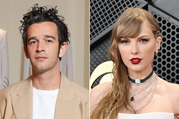 Taylor Swift e Matty Healy por Reprodução