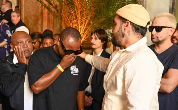 Thiaguinho se emocionou em despedida de Preta Gil