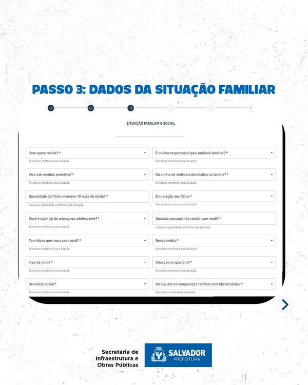 Passo 3  por Reprodução/Seinfra Salvador