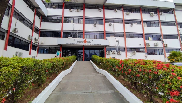 Sede da Fundação Hemoba, em Salvador por Divulgação/Sesab