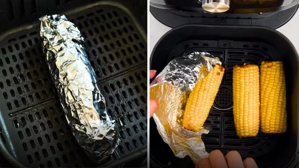 Pode usar papel alumínio na airfryer? por Reprodução