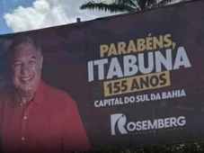 Imagem - Líder do governo Jerônimo comete gafe e erra aniversário de cidade em outdoor