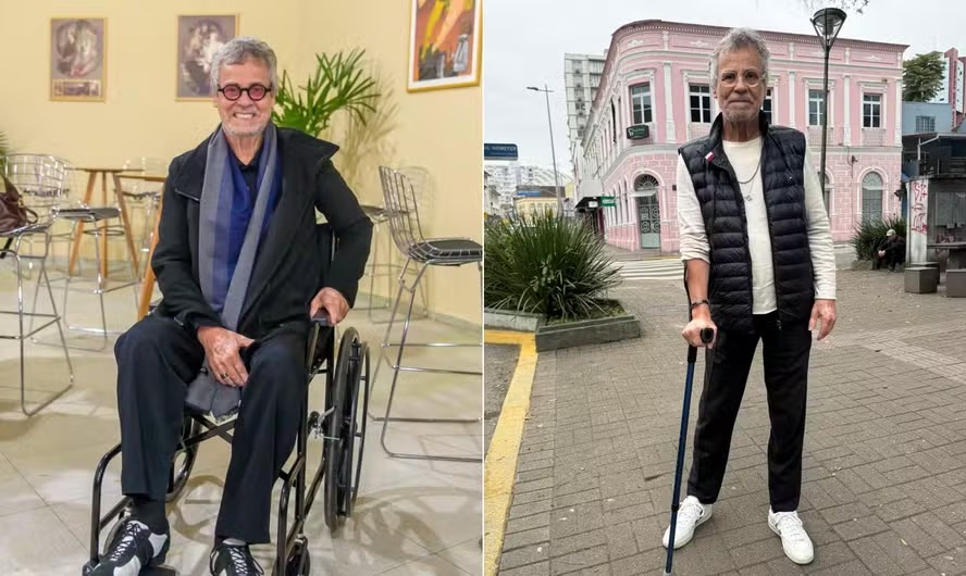 Carlinhos de Jesus explica uso de muletas e cadeira de rodas por Divulgação