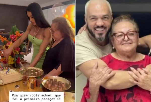 Gracyanne Barbosa faz festa de aniversário pra ex-sogra, mãe de Belo por Reprodução/Instagram