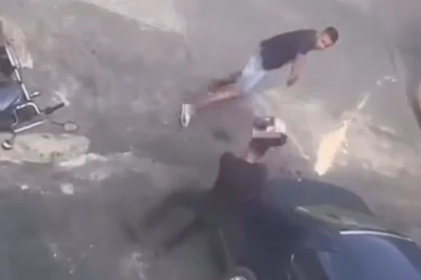 Luta corporal foi registrada em vídeo