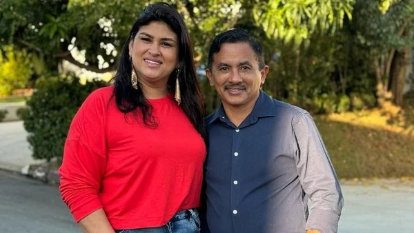 Manoel Gomes, dono do hit 'Caneta Azul' e Diva Gomes 