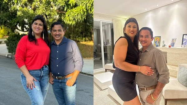 Manoel Gomes, dono do hit 'Caneta Azul' e Diva Gomes  por Reprodução/Redes Sociais 