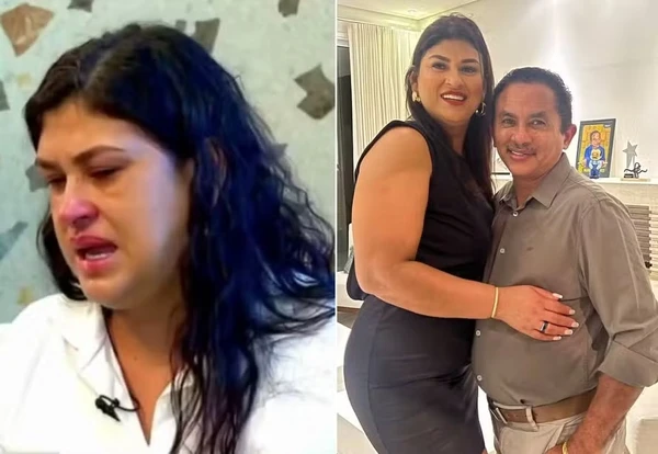 Manoel Gomes, dono do hit 'Caneta Azul' e Diva Gomes  por Reprodução/Redes Sociais 