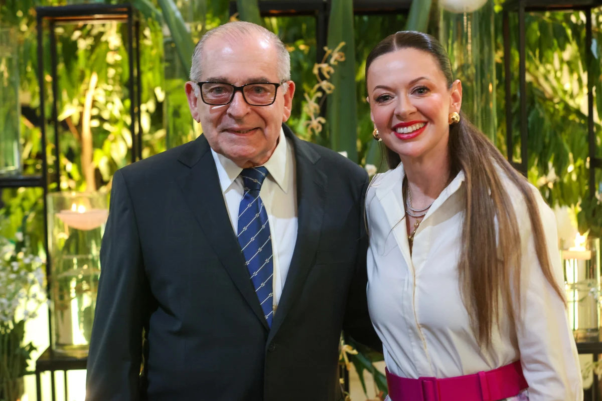 Antonio Carlos Júnior, presidente do Conselho de Administração do CORREIO, com Isabela Suarez, presidente da Associação Comercial da Bahia e reúne empresariado e autoridades baianas por Marina Silva/CORREIO