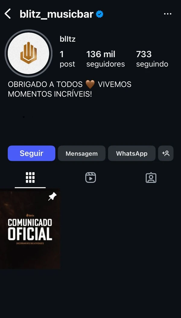 Posts foram arquivados  por Reprodução 
