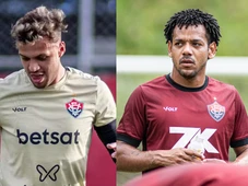 Imagem - Com Daniel Jr. de volta e Romarinho treinando normalmente, Vitória inicia preparação para encarar o Palmeiras