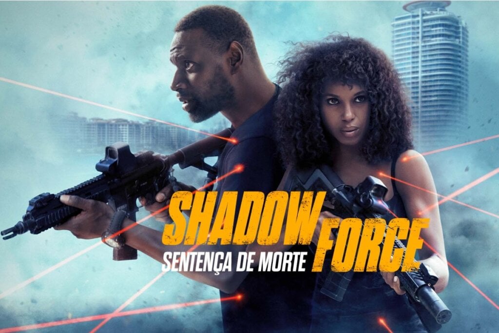Em &#8220;Shadow Force – Sentença de Morte&#8221;, amor e sobrevivência enfrentam uma perseguição implacável (Imagem: Reprodução digital | Paris Filmes)
