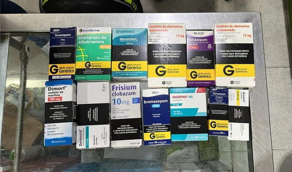 Foram apreendidos  48.960 unidades de medicamentos sujeitos a controle especial, comercializados de forma ilegal por Divulgação/ PC e CRF