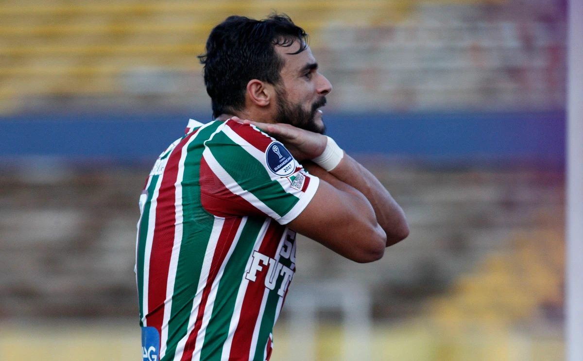 Henrique Dourado (Fluminense) - 10 gols a essa altura em 2017 por Divulgação