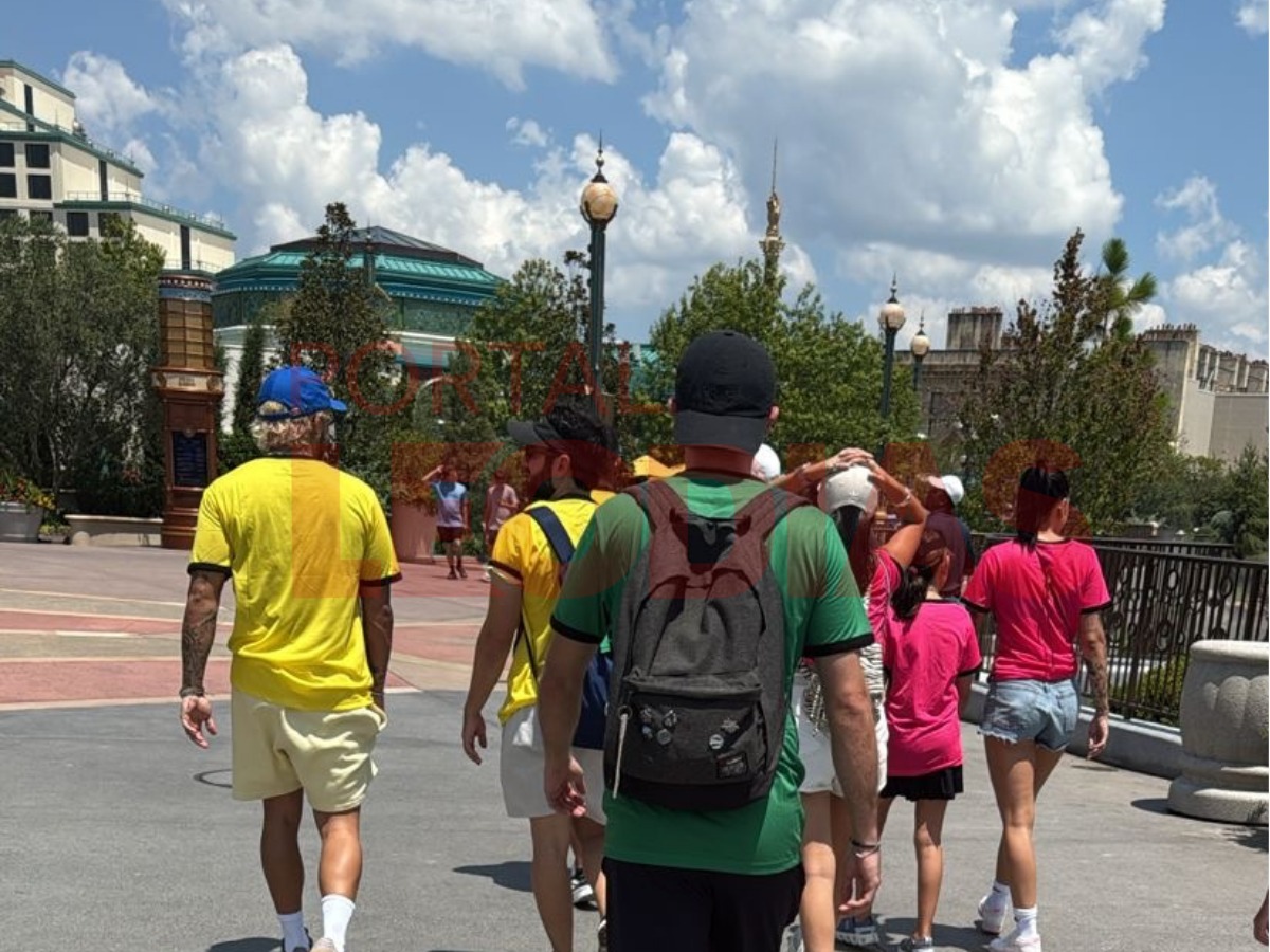 Zé Felipe e Ana Castela em Orlando  por Reprodução/Portal LeoDias