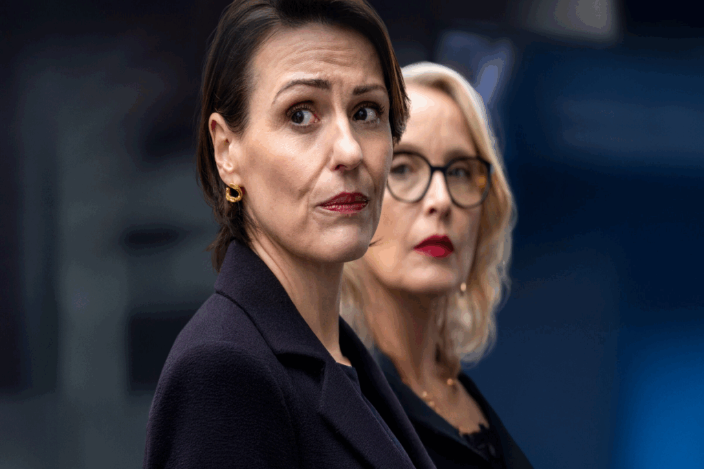 Em &#8220;Refém&#8221;,  Abigail precisa tomar decisões que podem afetar o futuro de sua família e do Reino Unido (Imagem: Reprodução digital | Netflix)