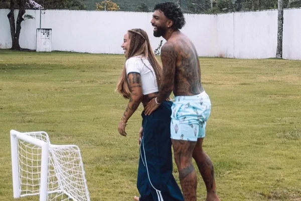 Gabigol e Rafaella Santos 