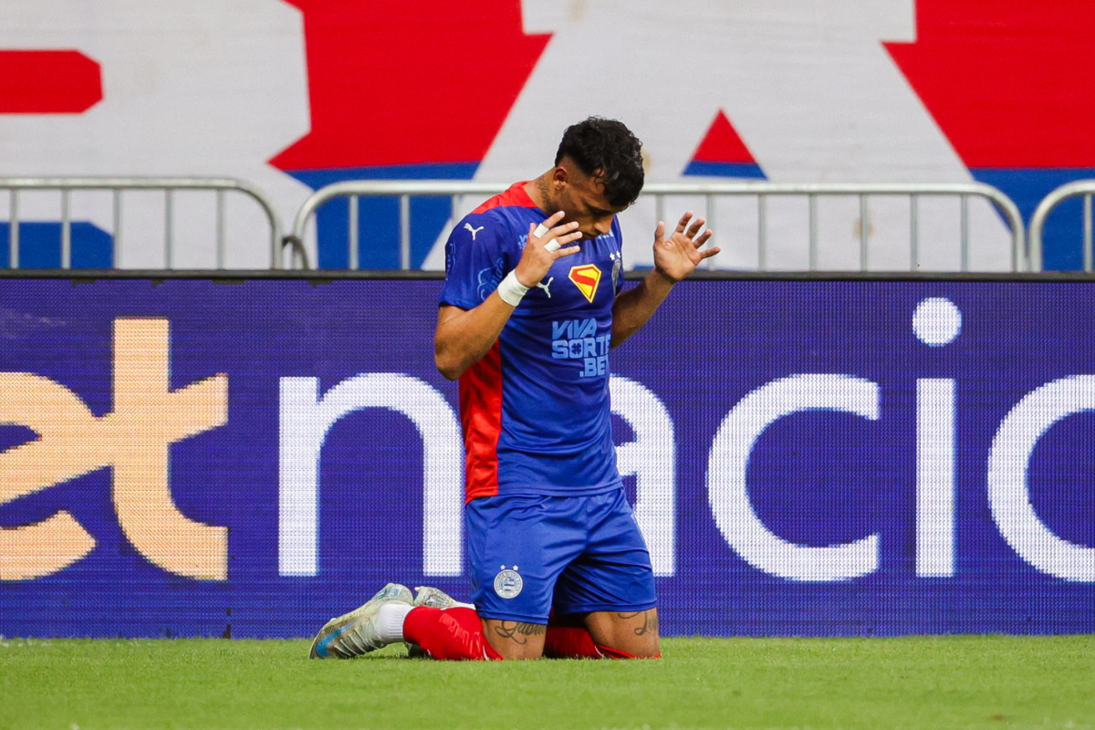 Lucho Rodríguez marcou dois gols contra o Retrô na Copa do Brasil por Letícia Martins/EC Bahia