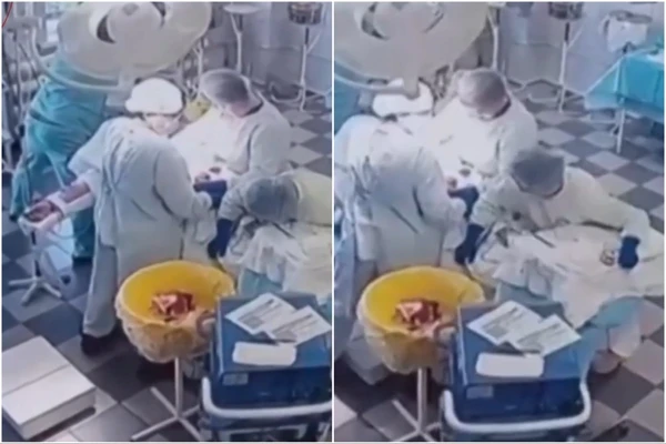 Médico segura paciente