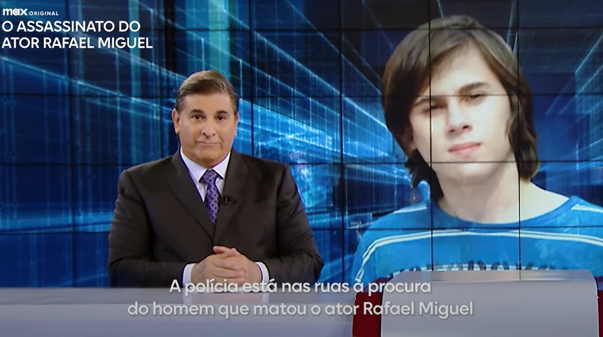 Noticiário sobre morte de Rafael Miguel por Reprodução