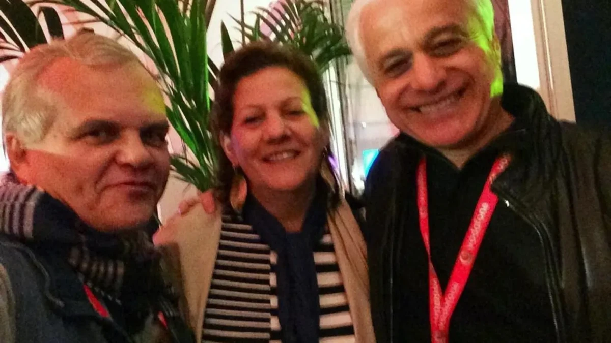 Osmar e Adelaide com Roberto Medina, do Rock in Rio, em 2013 por reprodução