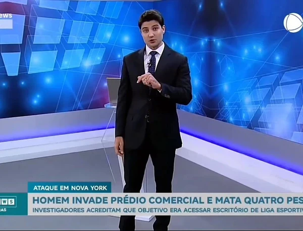 Record News tem transmissão invadida por vídeo com mensagens enigmáticas por Reprodução/Record News